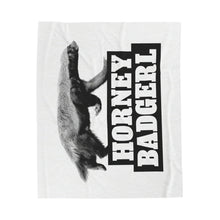 Load image into Gallery viewer, Velveteen Badgerl Plush Blanket