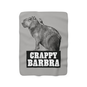 Crappy Barbra Fleece Blanket