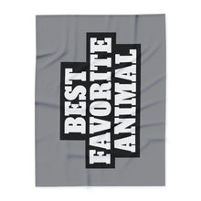 Load image into Gallery viewer, Best Favorite Animal Arctic Fleece Blanket