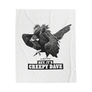 Velveteen Creepy Dave Plush Blanket