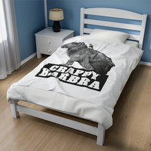 Load image into Gallery viewer, Velveteen Crappy Barbra Plush Blanket