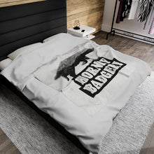 Load image into Gallery viewer, Velveteen Badgerl Plush Blanket