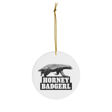 Load image into Gallery viewer, Ceramic Badgerl Ornament (WHITE)
