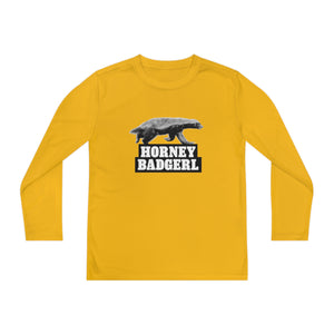 Horney Badgerl Youth Long Sleeve Tee