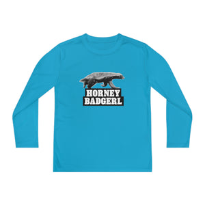 Horney Badgerl Youth Long Sleeve Tee