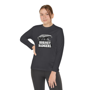 Horney Badgerl Youth Long Sleeve Tee