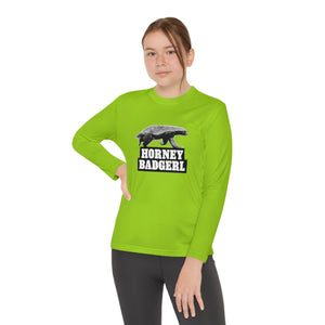 Horney Badgerl Youth Long Sleeve Tee