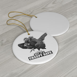 Ceramic Dave Ornament (WHITE)