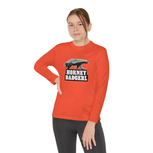 Horney Badgerl Youth Long Sleeve Tee