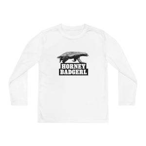 Horney Badgerl Youth Long Sleeve Tee