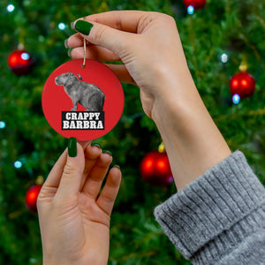 Ceramic Barbra Ornament (RED)