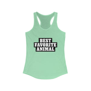 Best Favorite Animal Racerback Tank