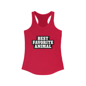 Best Favorite Animal Racerback Tank