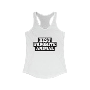 Best Favorite Animal Racerback Tank