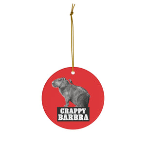 Ceramic Barbra Ornament (RED)