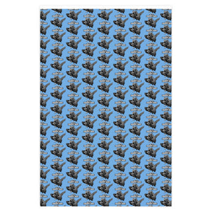 Creepy Dave Wrapping Paper (Blue)