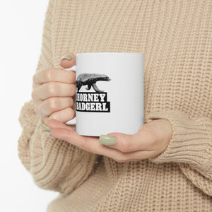 Horney Badgerl Ceramic Mug