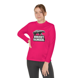 Horney Badgerl Youth Long Sleeve Tee