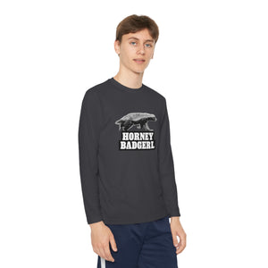 Horney Badgerl Youth Long Sleeve Tee