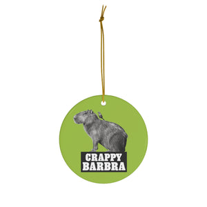 Ceramic Barbra Ornament (GREEN)