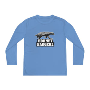 Horney Badgerl Youth Long Sleeve Tee