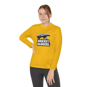 Horney Badgerl Youth Long Sleeve Tee