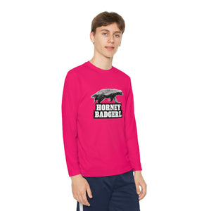 Horney Badgerl Youth Long Sleeve Tee